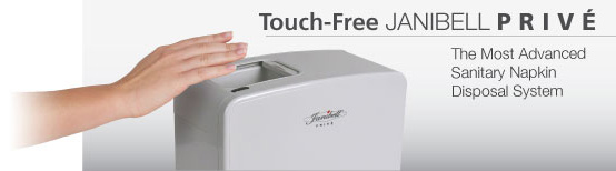 Touch-Free Janibell PRIVÃ‰ The Most Advanced Sanitary Napkin Disposal System